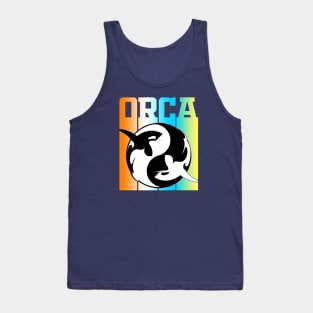 Funny Vintage Retro Orca Gift Tank Top